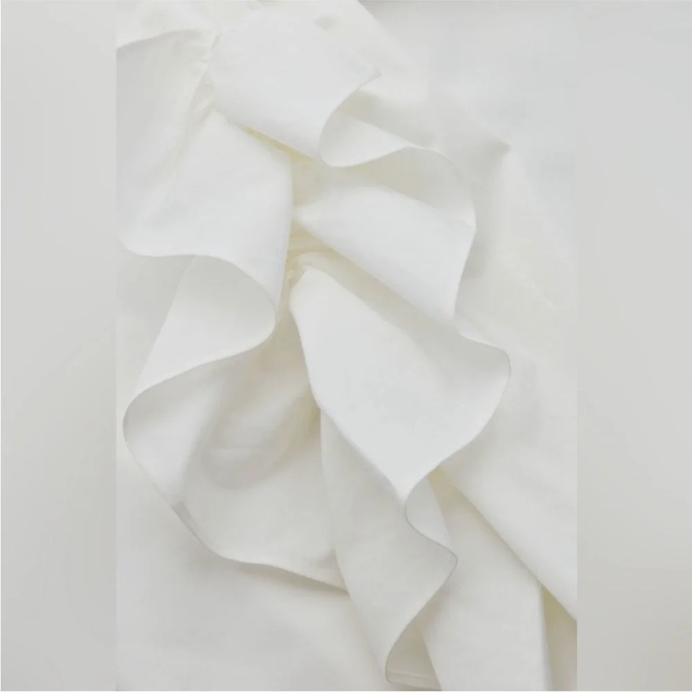 COS White Ruffle Sleeve Mini Dress - Picture 5 of 10